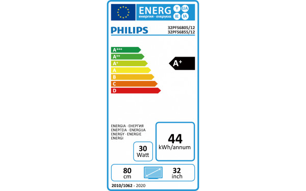 PHILIPS 32PFS6805 - &Eacute;tiquette &eacute;nergie