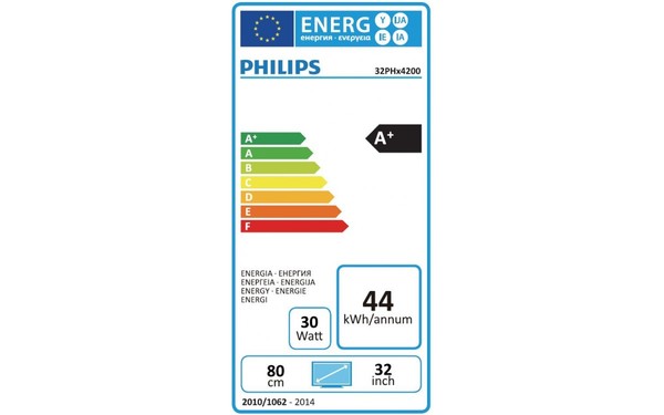 PHILIPS 32PHH4200 - &Eacute;tiquette &eacute;nergie