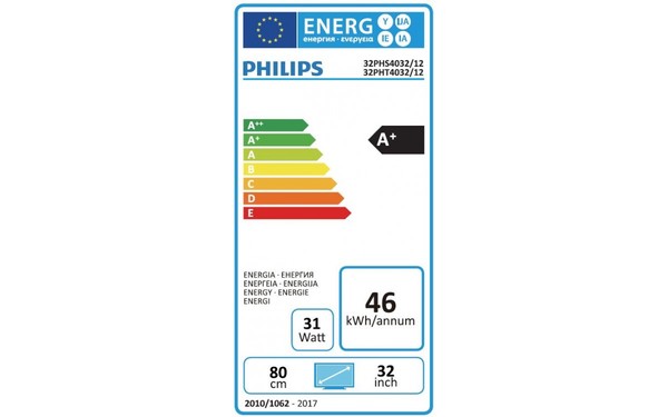PHILIPS 32PHS4032 - &Eacute;tiquette &eacute;nergie