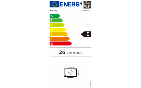 PHILIPS 32PHS5507 - &Eacute;tiquette &eacute;nergie v2