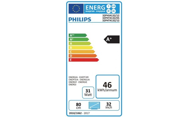 PHILIPS 32PHT4132 - &Eacute;tiquette &eacute;nergie