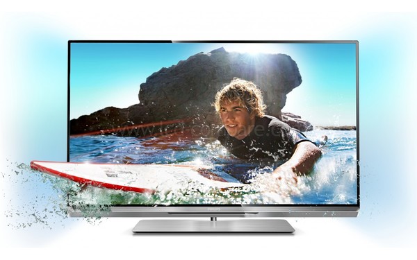 PHILIPS 37PFL6777H - Vue de face avec Ambilight