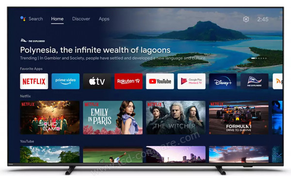 PHILIPS 43PUS8007 - Vue de face Android