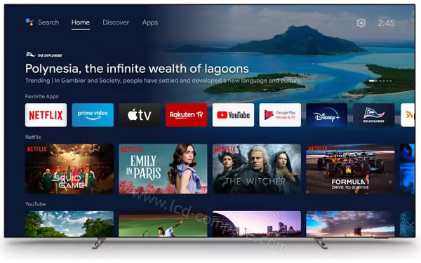 PHILIPS 48OLED707 - Vue de face Android