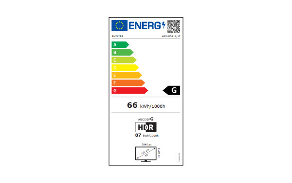 PHILIPS 48OLED811 - &Eacute;tiquette &eacute;nergie v2