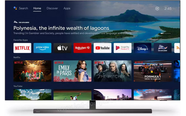 PHILIPS 48OLED857 - Vue de face