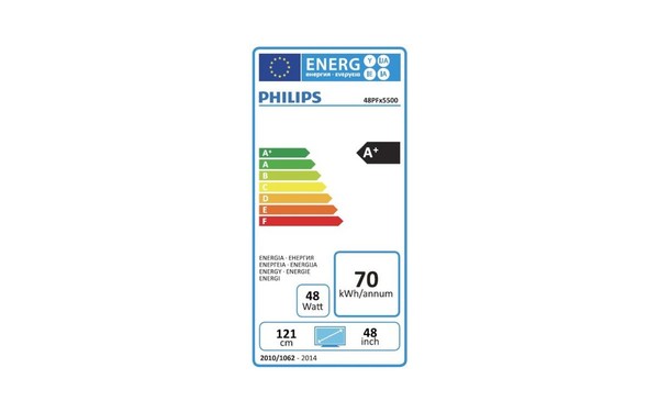 PHILIPS 48PFH5500 - &Eacute;tiquette &eacute;nergie