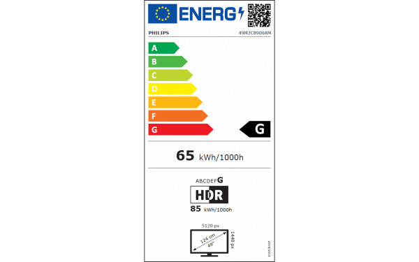 PHILIPS 49M2C8900AM - &Eacute;tiquette &eacute;nergie v2