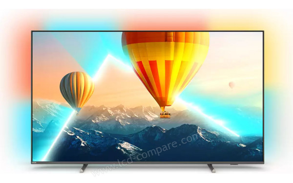 PHILIPS 50PUS8107 - Vue de face avec ambilight