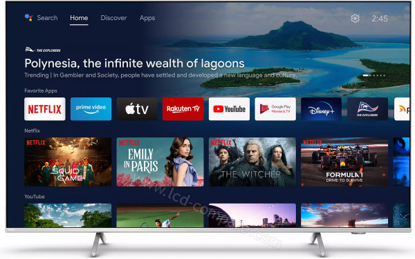 PHILIPS 50PUS8507 - Vue de face Android