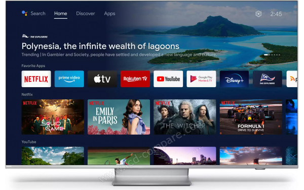 PHILIPS 50PUS8807 - Vue de face Android