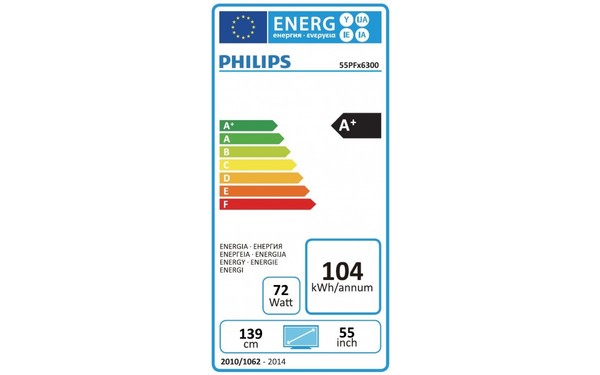 PHILIPS 55PFK6300 - &Eacute;tiquette &eacute;nergie