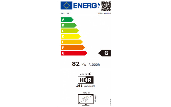 PHILIPS 55PML9019 - &Eacute;tiquette &eacute;nergie v2