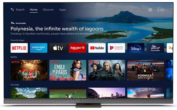 PHILIPS 65OLED907 - Vue de face