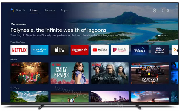 PHILIPS 65PML9507 - Vue de face Android