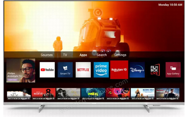 PHILIPS 65PUS7556 - Vue de face interface Saphi