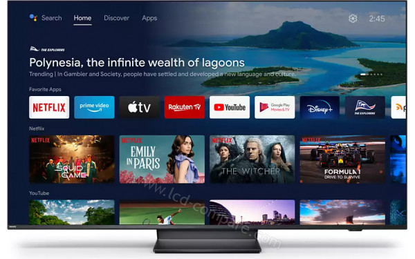 PHILIPS 65PUS8887 - Vue de face Android