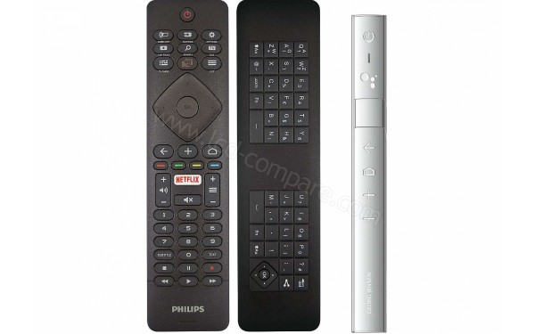 PHILIPS 65PUS9104 - T&eacute;l&eacute;commandes dont celle en Inox d&eacute;poli de Georg Jensen