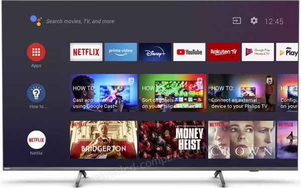 PHILIPS 70PUS8556 - Vue de face sous Android