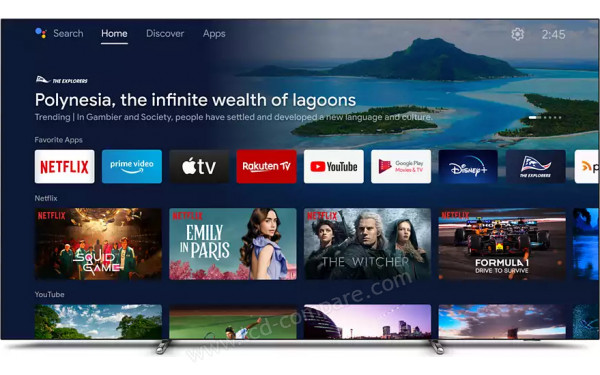 PHILIPS 77OLED807 - Vue de face Android