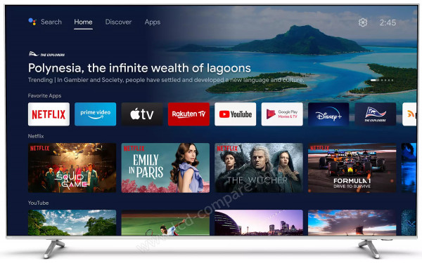 PHILIPS 86PUS8807 - Vue de face Android