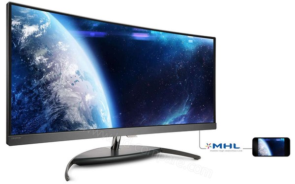 PHILIPS BDM3490UC - Vue 3/4 gauche