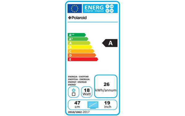 POLAROID TQLHD19 - &Eacute;tiquette &eacute;nergie
