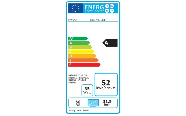 PROLINE L3237HD - &Eacute;tiquette &eacute;nergie