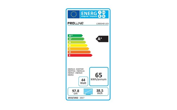 PROLINE L3935HD - &Eacute;tiquette &eacute;nergie