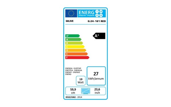 QILIVE Q.24161 Rouge - &Eacute;tiquette &eacute;nergie