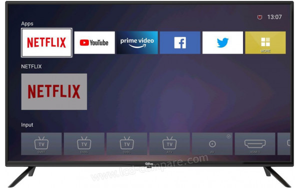 QILIVE Q40FS211B - Vue de face Smart TV