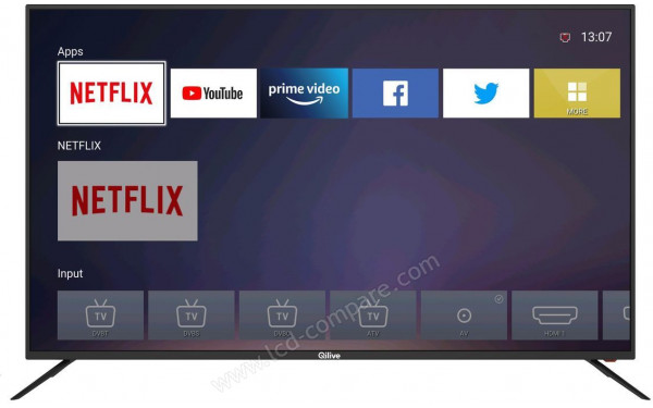 QILIVE Q58US211B - Vue de face SmartTV