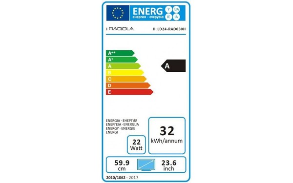 RADIOLA LD24-RAD030H - &Eacute;tiquette &eacute;nergie