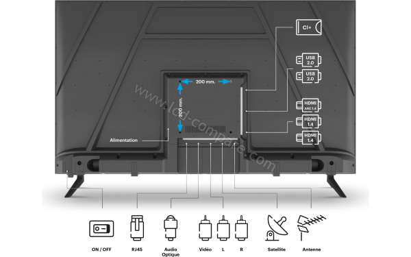 RADIOLA RA55A2T - Connectiques