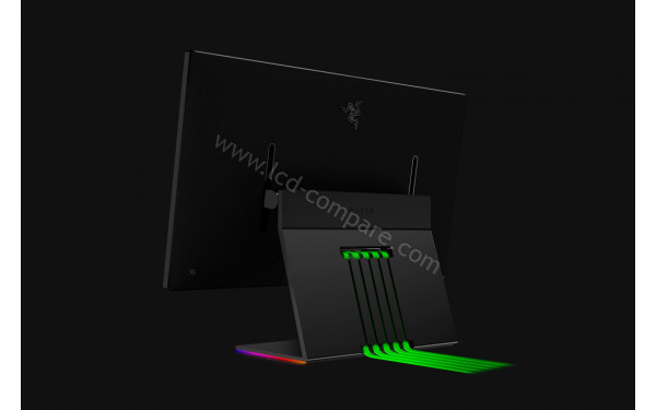 RAZER Raptor 27 165Hz - Mise en situation avec syst&egrave;me de gestion de c&acirc;bles CNC