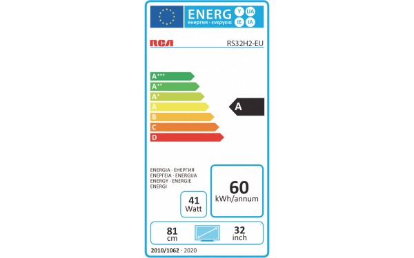 RCA RS32H2-EU - &Eacute;tiquette &eacute;nergie