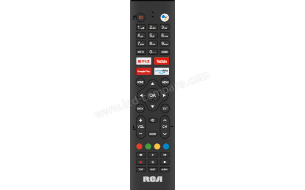 RCA RS65U2-EU - T&eacute;l&eacute;commande