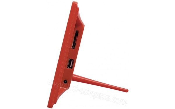 ROLLEI Degas DPF-70 Rouge - Vue de profil