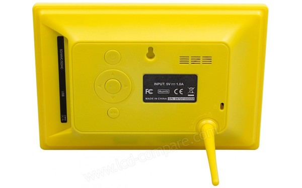 ROLLEI Degas DPF-70 Jaune - Vue de l'arri&egrave;re