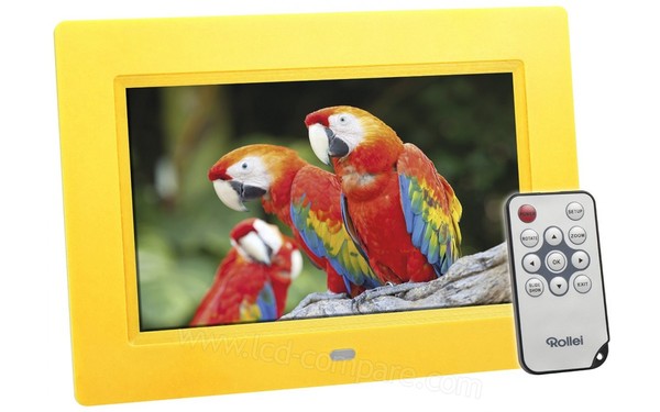 ROLLEI Degas DPF-70 Jaune - Vue 3/4 gauche