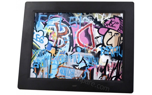 ROLLEI Degas DPF-100 Noir - Vue 3/4 droite