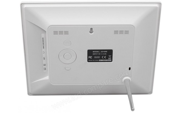 ROLLEI Degas DPF-100 Blanc - Vue de l'arri&egrave;re