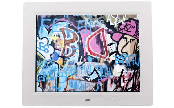 ROLLEI Degas DPF-100 Blanc - Vue de face