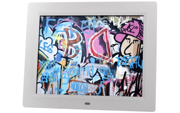 ROLLEI Degas DPF-100 Blanc - Vue 3/4 droite