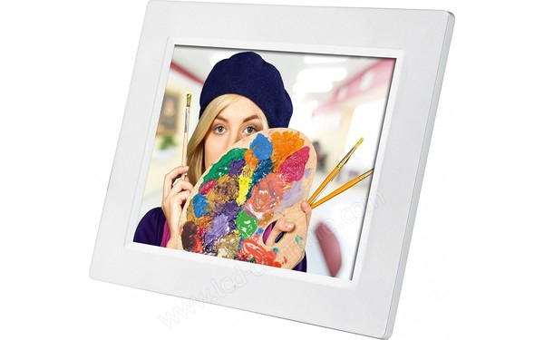 ROLLEI Degas DPF-800 Blanc - Vue 3/4 droite