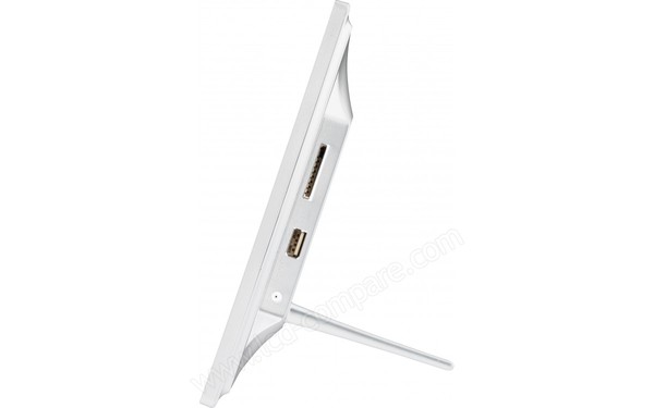 ROLLEI Degas DPF-800 Blanc - Vue de profil