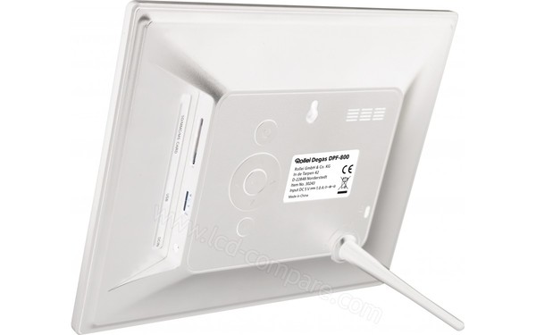 ROLLEI Degas DPF-800 Blanc - Vue 3/4 arri&egrave;re 2