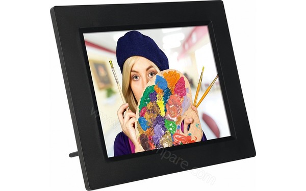 ROLLEI Degas DPF-850 Noir - Vue 3/4 gauche