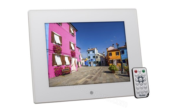 ROLLEI Pissarro DPF-85 Blanc - Vue 3/4 gauche