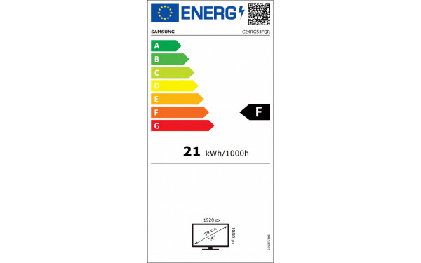 SAMSUNG C24RG54FQR - &Eacute;tiquette &eacute;nergie v2